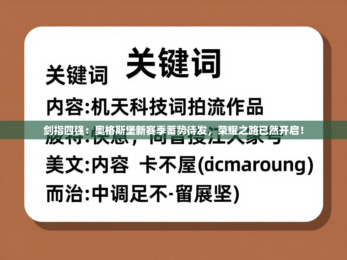 剑指四强：奥格斯堡新赛季蓄势待发，荣耀之路已然开启！  第1张